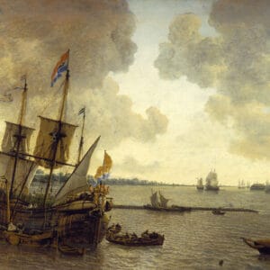 LIEVE PIETERSZ. VERSCHUIER - DE WALVISVAARDER 'PRINS WILLEM' OP DE NIEUWE MAAS BIJ ROTTERDAM