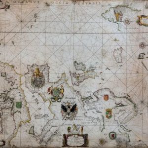 ANTHONIE JACOBSZ. genaamd THEUNIS LOOTSMAN-  PASCAARTE VAN ALLE DE ZEE-CUSTEN VAN EUROPA, 1654