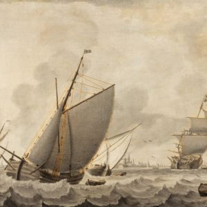 CORNELIS BOUWMEESTER -  SCHEEPVAART BIJ VLISSINGEN