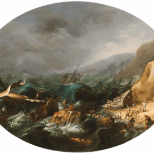 FILIPPO D'ANGELI, GENAAMD IL NAPOLITANO - SCHEEPVAART IN EEN STORM