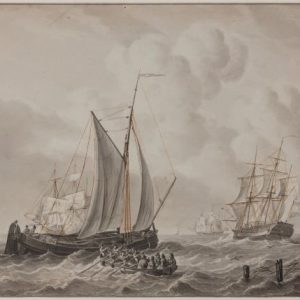 GERRIT GROENEWEGEN - SCHEEPVAART IN EEN STEVIGE BRIES