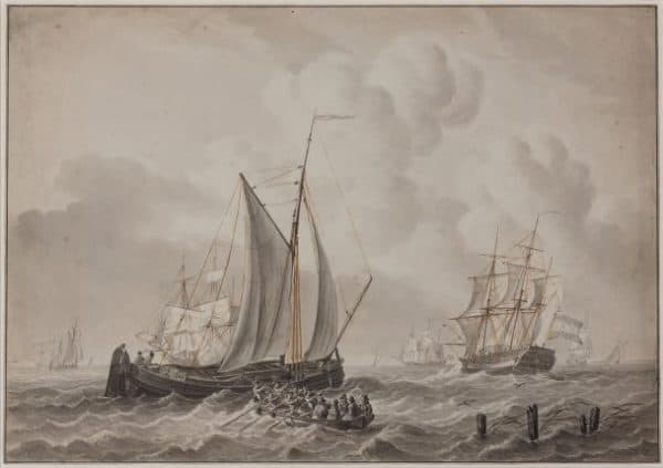 GERRIT GROENEWEGEN - SCHEEPVAART IN EEN STEVIGE BRIES