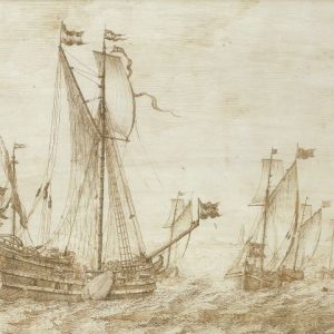 WILLEM VAN DE VELDE DE OUDE - DE WATTE CONVOYER (WADCONVOOIER) ‘VALCK’