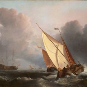 WILLEM VAN DE VELDE DE JONGE - SCHEEPVAART OP DE REDE VAN TEXEL
