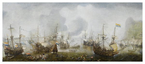 CORNELIS CLAESZ. VAN WIERINGEN -DE SLAG OM GIBRALTAR, APRIL 25, 1607