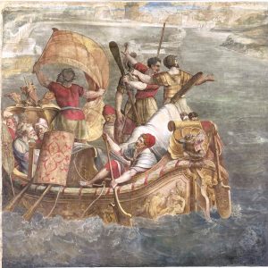 TOEGESCHREVEN AAN MICHIEL COXIE - DE LANDING VAN SCIPIO AFRICANUS BIJ CARTHAGO, ca. 1555