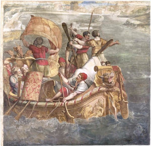 TOEGESCHREVEN AAN MICHIEL COXIE - DE LANDING VAN SCIPIO AFRICANUS BIJ CARTHAGO, ca. 1555