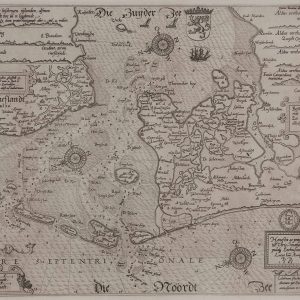 LUCAS JANSZOON WAGHENAER VAN ENCHUIJSEN - EERSTE GEGRAVEERDE ZEEKAART VAN DE ZUIDERZEE, 1583