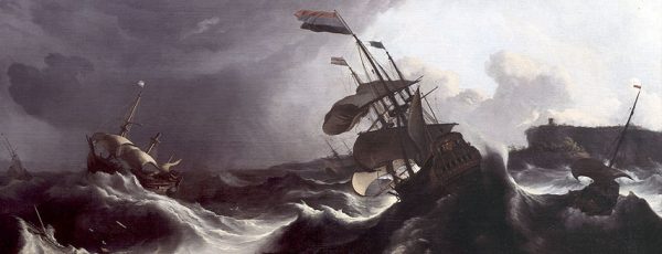 LUDOLF BACKHUYSEN - DE NEDERLANDSE OORLOGSSCHEPEN 'RIDDERSCHAP' EN 'HOLLANDIA' - Afbeelding 2