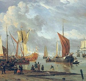 ABRAHAM STORCK - TWEE HAVENGEZICHTEN