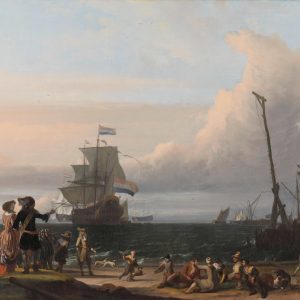 LUDOLF BACKHUYSEN - HOLLANDSE SCHEPEN OP DE REDE VAN TEXEL