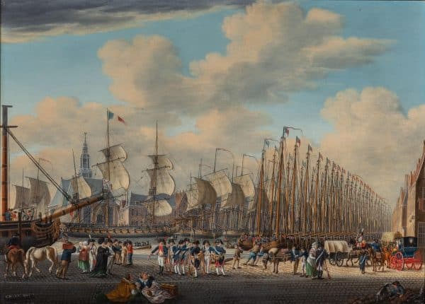 ENGEL HOOGERHEYDEN-DE VLOOT VERLAAT VLISSINGEN OM NAAR BOULOGNE TE VAREN VOOR DE GEPLANDE INVASIE VAN GROOT-BRITTANNIË, 1804 - Afbeelding 2