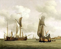 DAVID KLEYNE - SCHEEPVAART VOOR FORT RAMMEKENS