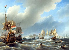PETRUS JOHANNES SCHOTEL - HET BEGIN VAN DE VIERDAAGSE VELDSLAG, 11 JUNE 1666