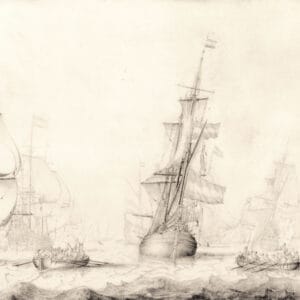 WILLEM VAN DE VELDE DE OUDE - NEDERLANDSE SCHEPEN VOOR DE KUST