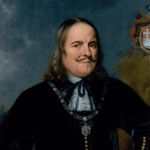 DE PORTRETTEN VAN LUITENANT-ADMIRAAL MICHIEL ADRIAENSZOON DE RUYTER, NEDERLANDS BEROEMDSTE ZEEHELD. ZIJN VROUW ANNA VAN GELDER EN ZIJN ZOON ENGEL DE RUYTER