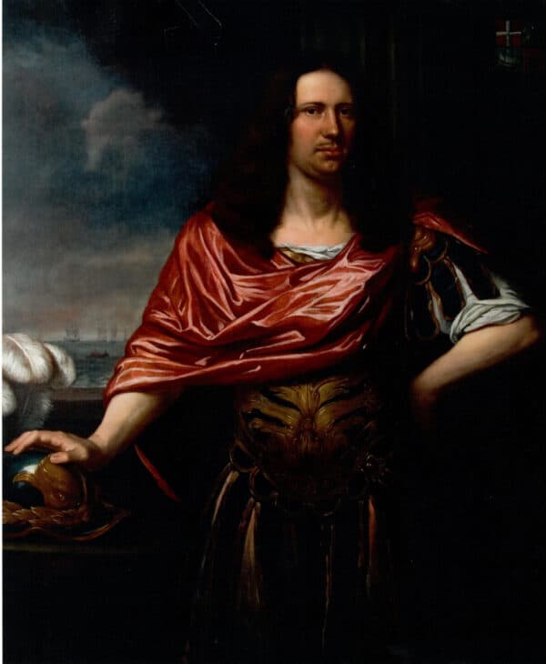 DE PORTRETTEN VAN LUITENANT-ADMIRAAL MICHIEL ADRIAENSZOON DE RUYTER, NEDERLANDS BEROEMDSTE ZEEHELD. ZIJN VROUW ANNA VAN GELDER EN ZIJN ZOON ENGEL DE RUYTER - Afbeelding 3