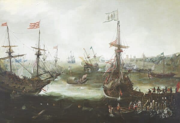 ANDRIES VAN EERTVELT GENAAMD NAENTKENS-EEN SCHEEPSGEVECHT - Afbeelding 2