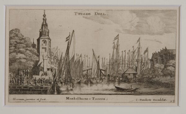 REINIER NOOMS ALIAS ZEEMAN - DIVERSE SCHEPEN EN GEZICHTEN OP AMSTERDAM, CA. 1652-1654