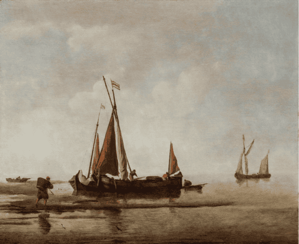 WILLEM VAN DE VELDE DE JONGE - EEN KALME ZEE