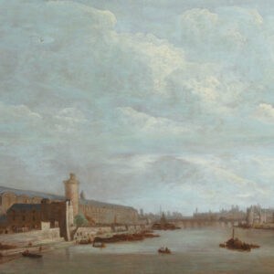 ABRAHAM DE VERWER -GEZICHT OP LA GRANDE GALERIE DU LOUVRE