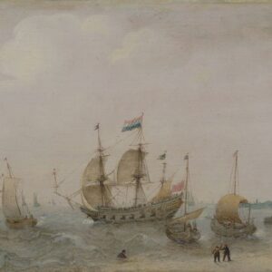 CORNELIS VERBEECK, GENAAMD SMIT-GEZICHT OP PETTEN BIJ HOOG WATER