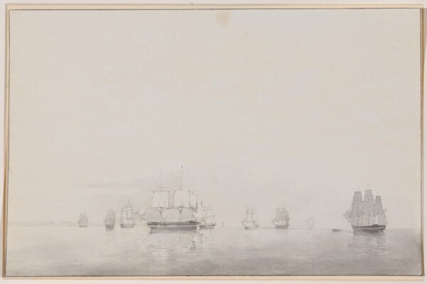 PETRUS JOHANNES SCHOTEL-HET NEDERLANDSE MARINE ESKADER OP EXERCITIE IN DE MIDDELLANDSE ZEE IN 1843 - Afbeelding 7