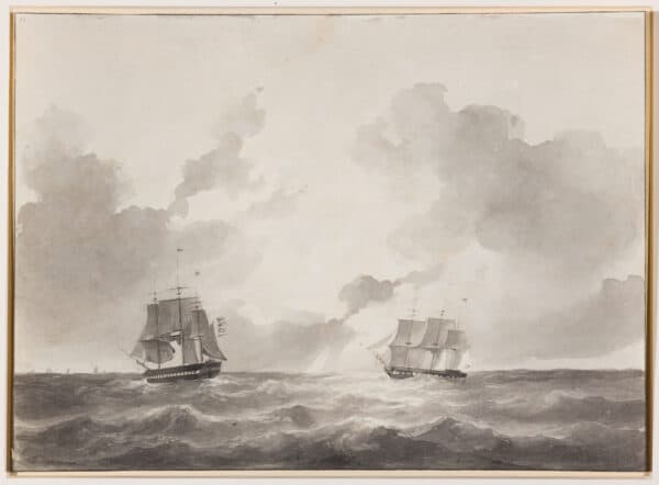 PETRUS JOHANNES SCHOTEL-HET NEDERLANDSE MARINE ESKADER OP EXERCITIE IN DE MIDDELLANDSE ZEE IN 1843 - Afbeelding 8