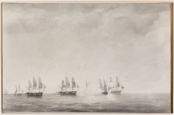 PETRUS JOHANNES SCHOTEL-HET NEDERLANDSE MARINE ESKADER OP EXERCITIE IN DE MIDDELLANDSE ZEE IN 1843 - Afbeelding 10
