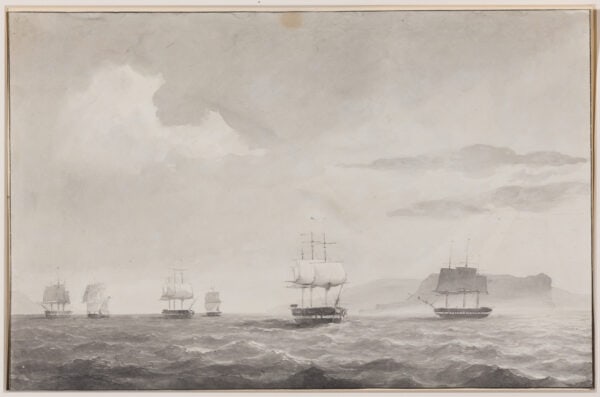 PETRUS JOHANNES SCHOTEL-HET NEDERLANDSE MARINE ESKADER OP EXERCITIE IN DE MIDDELLANDSE ZEE IN 1843 - Afbeelding 11