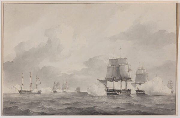 PETRUS JOHANNES SCHOTEL-HET NEDERLANDSE MARINE ESKADER OP EXERCITIE IN DE MIDDELLANDSE ZEE IN 1843 - Afbeelding 12