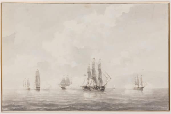 PETRUS JOHANNES SCHOTEL-HET NEDERLANDSE MARINE ESKADER OP EXERCITIE IN DE MIDDELLANDSE ZEE IN 1843 - Afbeelding 15
