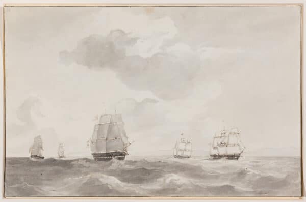 PETRUS JOHANNES SCHOTEL-HET NEDERLANDSE MARINE ESKADER OP EXERCITIE IN DE MIDDELLANDSE ZEE IN 1843 - Afbeelding 17
