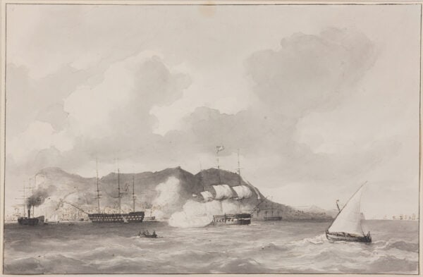 PETRUS JOHANNES SCHOTEL-HET NEDERLANDSE MARINE ESKADER OP EXERCITIE IN DE MIDDELLANDSE ZEE IN 1843 - Afbeelding 23